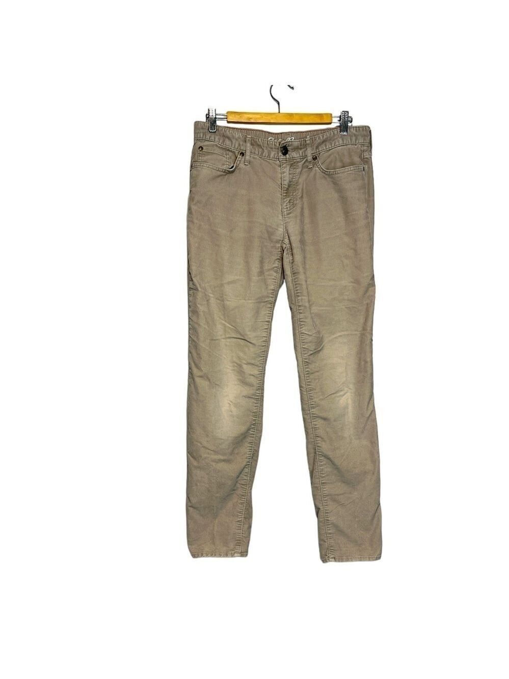 Eddie Bauer Boyfriend Fit Relaxed Tan Corduroy Pants, size 6